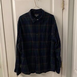 Eddie Bauer Green and Gold Flannel Shirt